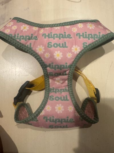 Dog Harness size Medium. Says Hippie Soul Dog Harness size Medium. Says Hippie Soul