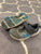 Under Armour 10 Gray and teal blue Velcro strap sneakers 12-1/2 (Lil' Kid)