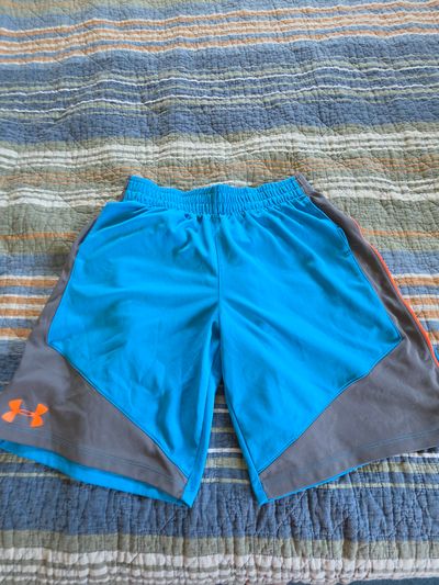Under Armour Blue /Grey/Orange Shorts 14-16