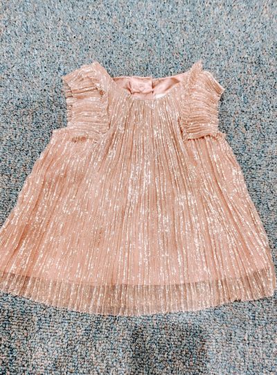 Cat and Jack Fancy tule dress dusty pink with sparkles 0-3 Months