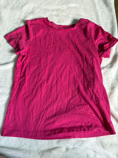 Faded glory Pink tee 10-12