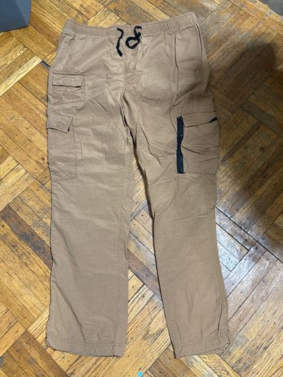 Aeropostale cargo utility pants mustard color Elastic waist sz xl Men's - XL