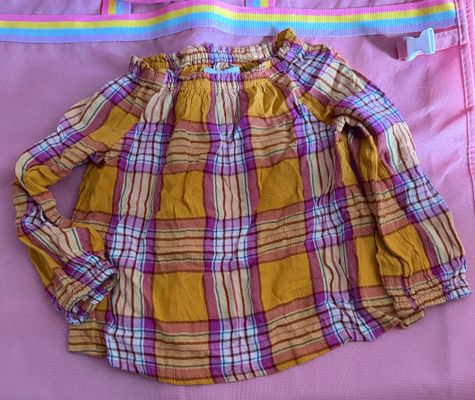 Old Navy Fall Plaid Top  2T