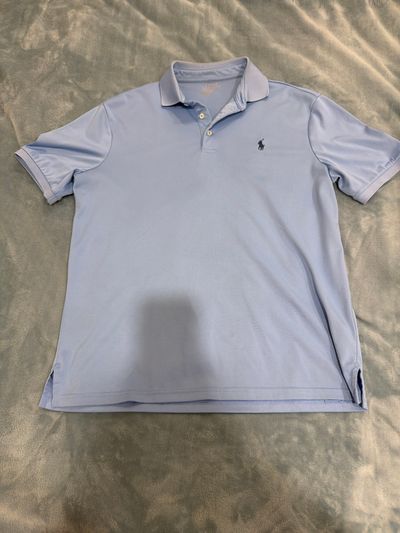 Polo light blue collared shirt  Men's - M