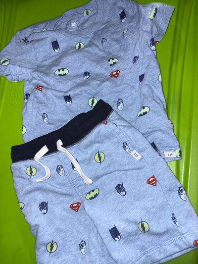 Gap x dc comics Dc comic t shirt and short set 3T