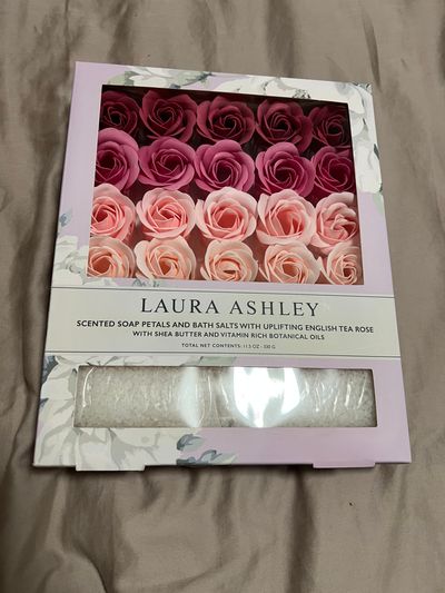 Laura Ashley New bath salt and soap roses