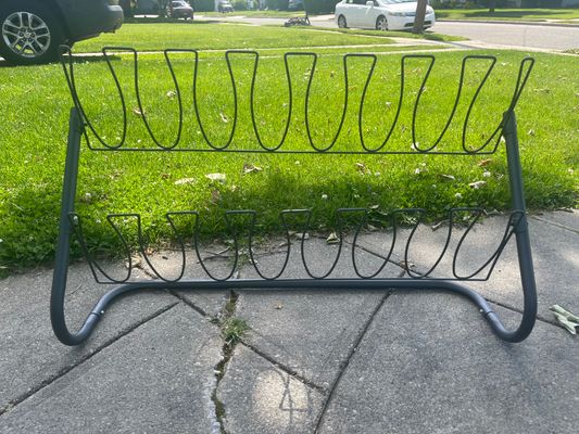 Metal shoe rack Also can be used for sports gloves etc