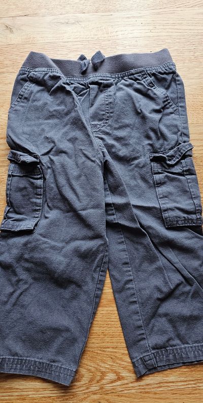 Garanimals Great condition dark gray cargo pants elasticized waistband 3T