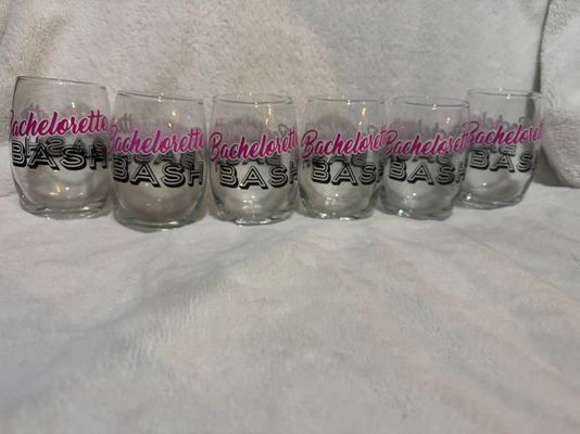 Set of 7 Brand New Bacheorette Wine Glasses Set of 7 Brand New Bacheorette Wine Glasses one not pictured