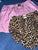 Amazon Lot of 2 boxer shorts - pink stripe and leopard Women's - L