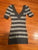 Guess CS grey striped short sleeved sweater  Junior XS - 0