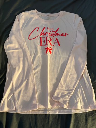 Childrens Place In my Christmas Era Pink Shirt   Size 14 14-16