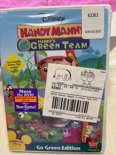 NEW- Disney Handy Manny- mannys green team Unopened packaging