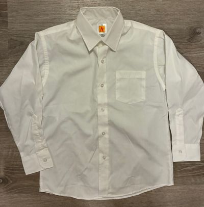 A+ New white shirt: button down 10-12