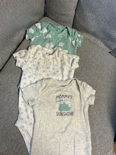 Carters 3 pack Onesies 3 Months
