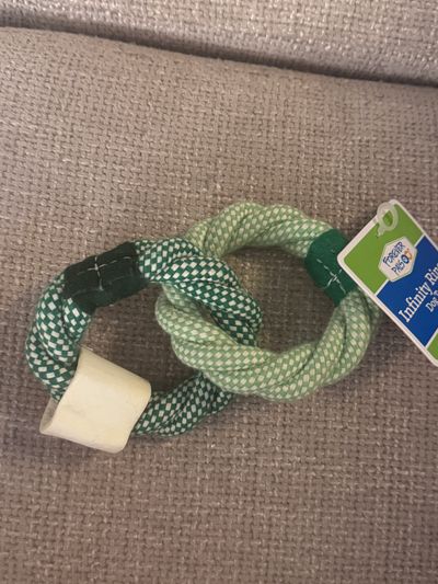 Brand new infinity rings, dog toy by forever pals