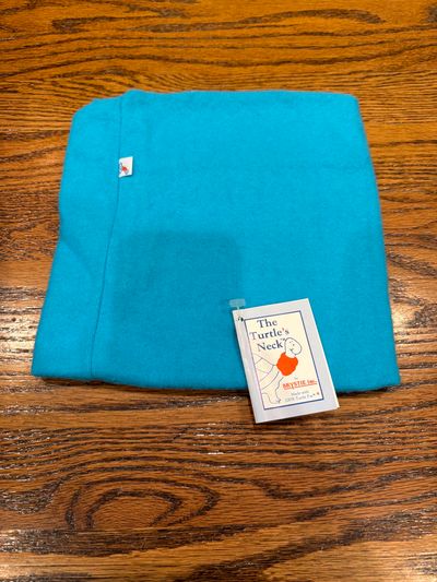 Turtle fur fleece neck warmer new with tags Turquoise  - 1 of 3