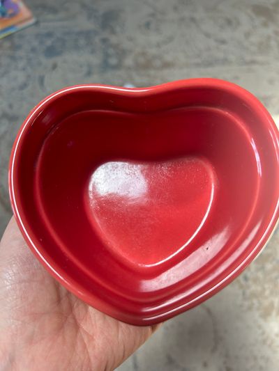 Michaels Heart shaped ceramic decor