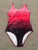 N/A NEW Womens Pink and Purple One Piece Swimsuit with Built in Bra Women's Small (6-8)