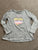 Carters Floating sequins in heart.  Like New. Long Sleeve 10-12
