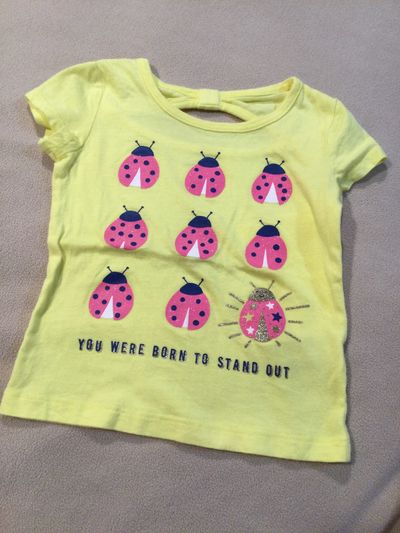 Carters Lady bug yellow t shirt 2T