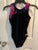 GK Elite Navy blue velour leotard Women's - S