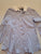 New York and company Blue and white long sleeve dress shirt Women's - L