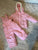 Pink snowsuit set Snow pants with bib and warm jacket. SFPF home 18 Months