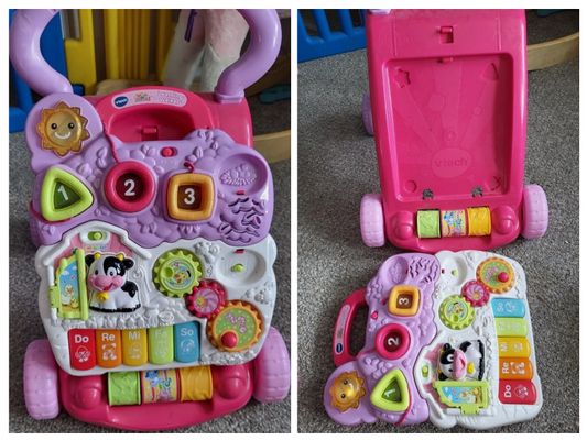 VTech Sit-to-Stand Learning Walker Plays music and lights up, missing phone