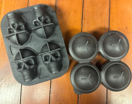 Silicone Ice Molds. Skeletons and balls Silicone Ice Molds. Skeletons and balls