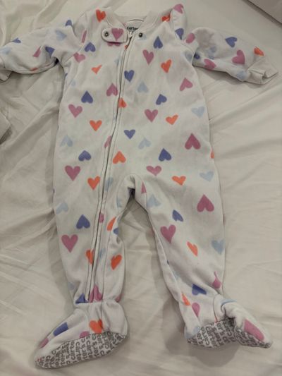 Carters Heart pajamas 12 Months