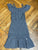 Girls Bebe gray off shoulder dress sz 6 Tag cut out 6T/6