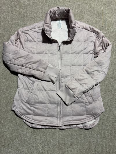 RBX Zipper quilted jacket. Pink mauve color. Pockets Women's - M
