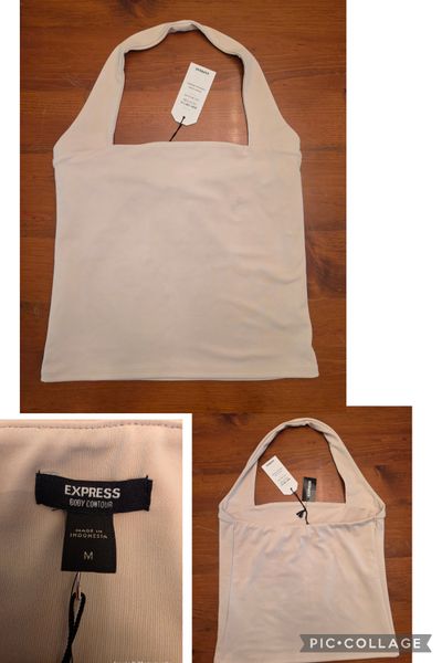 Express Body Contour NWT White body contour halter top Women's - M