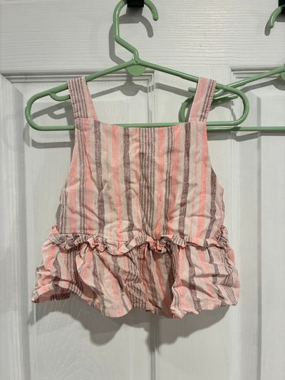 BTWEEN crop tank pink stripe pink crop tank size 5 5T