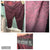 Adrienne Vitandini Maroon pants with black pattern Women's 10