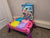 Mega Blocks table and assorted blocks Used condition. Over 100 blocks included