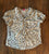 Sunny Leigh Brown & white polkadot top Women's - S