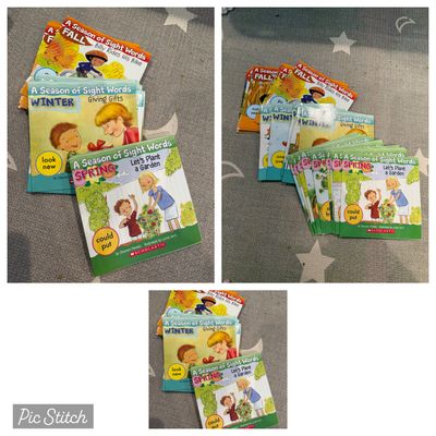 Scholastic Set of site word books seasons