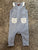 7 for all mankind pants romper seersucker  6-9 Months