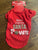 Brand new holiday pet T-shirt, size medium Here comes Santa paws