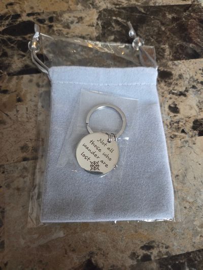 brand New not all those who wander keychain