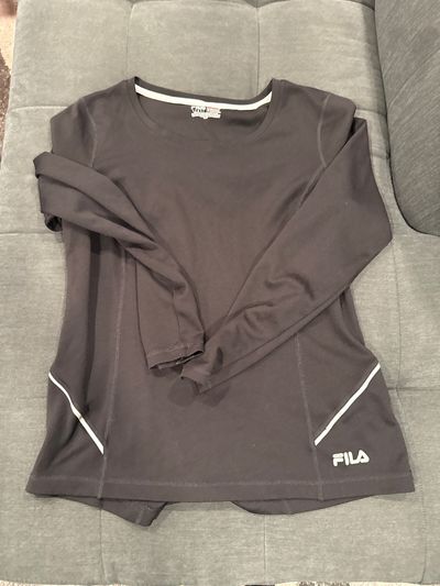 Fila Sport Black short sleeve Fila Sport 100% polyester 14-16