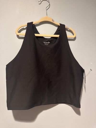 Old Navy size 18 NEW Black long sports bra 14-16