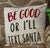 Christmas Pillow Be good or Ill text Santa Pillow. Big!