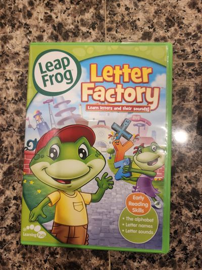 LeapFrog: Letter Factory LeapFrog that teaches letters and their sounds.