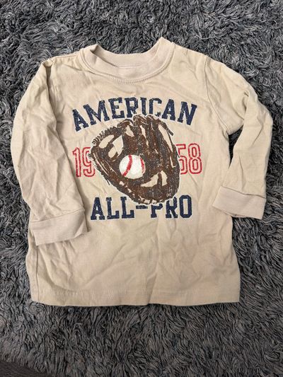 Babies R Us Baseball LS Tee  6-9 Months