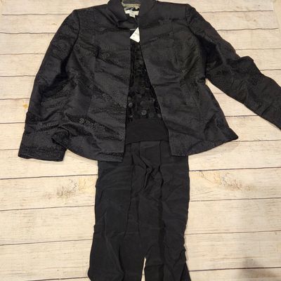 BNWT Petite Sophisticate size 8 3pc Outfit Pant, Shirt, Blazer - Retail $129 Women's - M