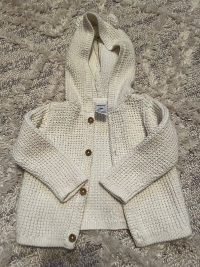 Carters baby knit sweater with eared hood Size 9 months, excellent condition. SFPF home 9 Months