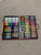 Crayola Art carry case. Missing black marker crayon. 2 broken crayons